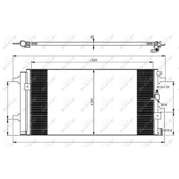 Condensador, aire acondicionado - NFR 350060