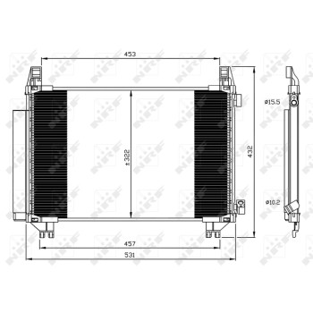 Condensador, aire acondicionado - NFR 350062