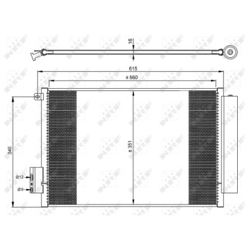 Condensador, aire acondicionado - NFR 350065