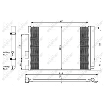 Condensador, aire acondicionado - NFR 350095