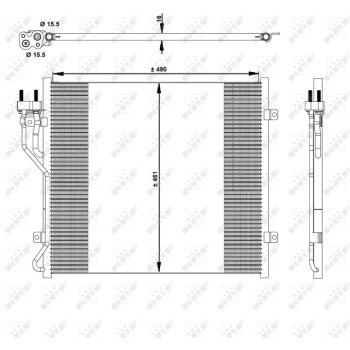 Condensador, aire acondicionado - NFR 350129