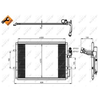 Condensador, aire acondicionado - NFR 350207