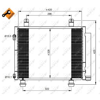 Condensador, aire acondicionado - NFR 350208