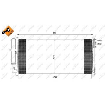 Condensador, aire acondicionado - NFR 350215