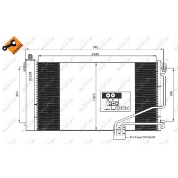 Condensador, aire acondicionado - NFR 350219