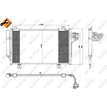 Condensador, aire acondicionado - NFR 350229