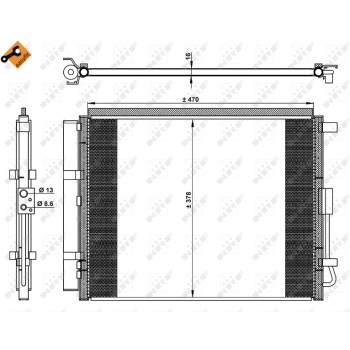 Condensador, aire acondicionado - NFR 350230