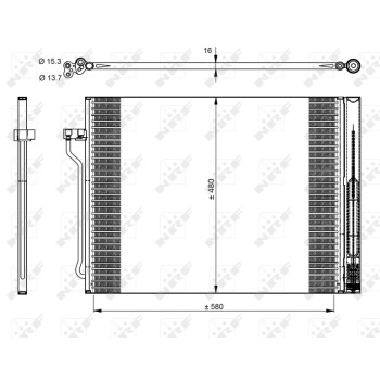 Condensador, aire acondicionado - NFR 350325