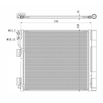 Condensador, aire acondicionado - NFR 350327