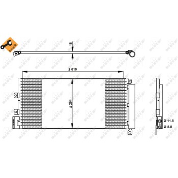 Condensador, aire acondicionado - NFR 350332