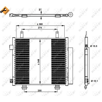Condensador, aire acondicionado - NFR 350337