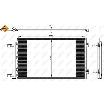 Condensador, aire acondicionado - NFR 350339