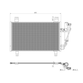Condensador, aire acondicionado - NFR 350361