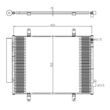 Condensador, aire acondicionado - NFR 350371