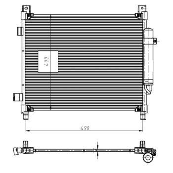 Condensador, aire acondicionado - NFR 350420