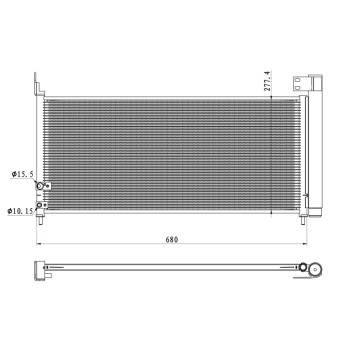 Condensador, aire acondicionado - NFR 350423