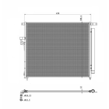 Condensador, aire acondicionado - NFR 350425