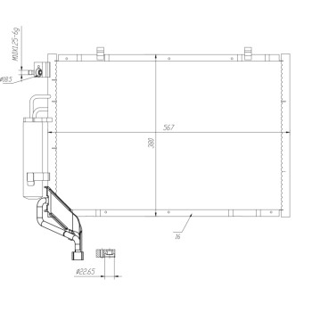 Condensador, aire acondicionado - NFR 350453