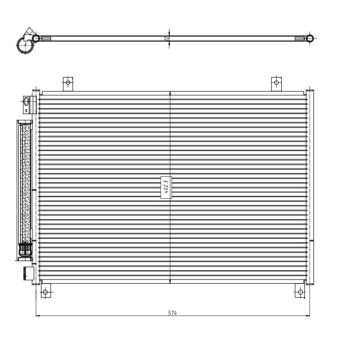 Condensador, aire acondicionado - NFR 350461