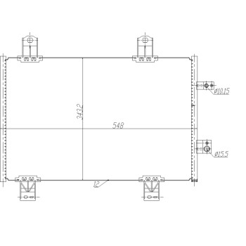 Condensador, aire acondicionado - NFR 350480