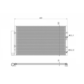 Condensador, aire acondicionado - NFR 350487