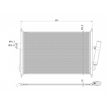 Condensador, aire acondicionado - NFR 350490