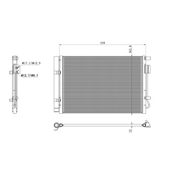 Condensador, aire acondicionado - NFR 350496