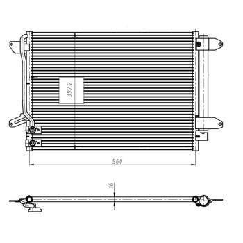 Condensador, aire acondicionado - NFR 350507