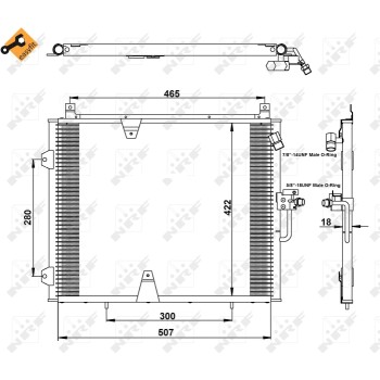 Condensador, aire acondicionado - NFR 35129