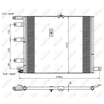 Condensador, aire acondicionado - NFR 35212