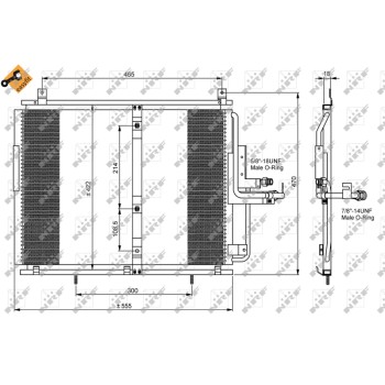 Condensador, aire acondicionado - NFR 35244