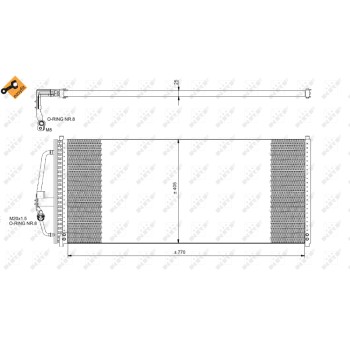 Condensador, aire acondicionado - NFR 35277