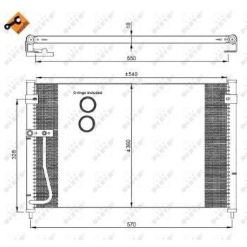 Condensador, aire acondicionado - NFR 35306