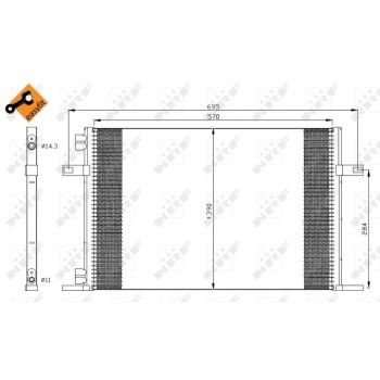 Condensador, aire acondicionado - NFR 35311