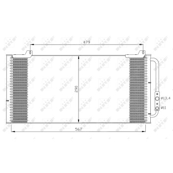 Condensador, aire acondicionado - NFR 35346