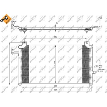 Condensador, aire acondicionado - NFR 35356