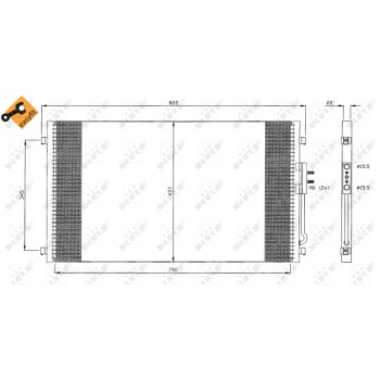 Condensador, aire acondicionado - NFR 35383