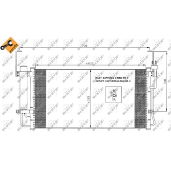 Condensador, aire acondicionado - NFR 35429