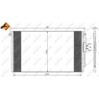 Condensador, aire acondicionado - NFR 35448