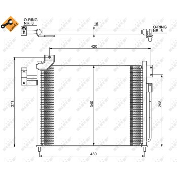 Condensador, aire acondicionado - NFR 35460