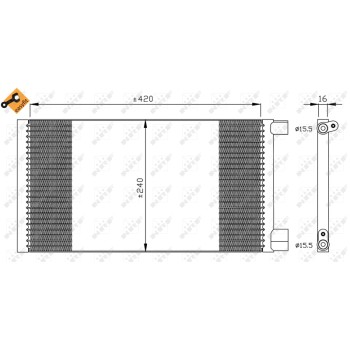 Condensador, aire acondicionado - NFR 35487