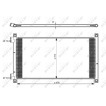 Condensador, aire acondicionado - NFR 35490