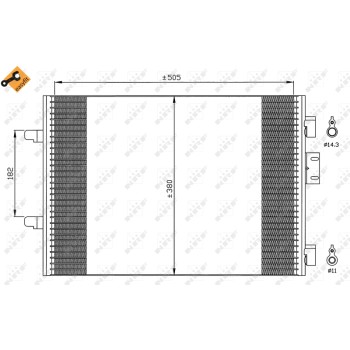 Condensador, aire acondicionado - NFR 35544