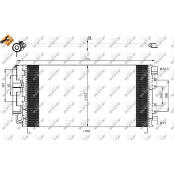 Condensador, aire acondicionado - NFR 35548