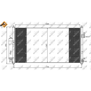 Condensador, aire acondicionado - NFR 35550