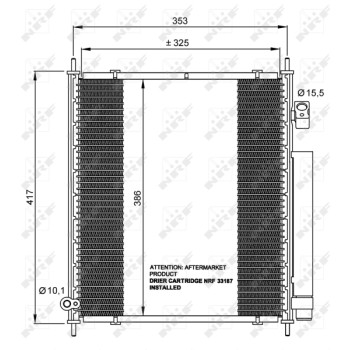 Condensador, aire acondicionado - NFR 35562