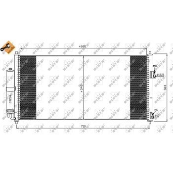 Condensador, aire acondicionado - NFR 35565