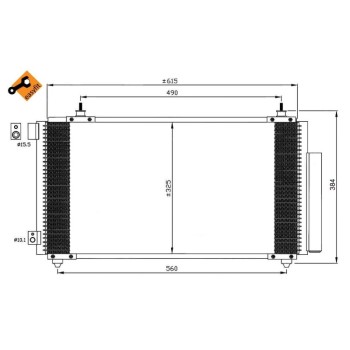 Condensador, aire acondicionado - NFR 35576