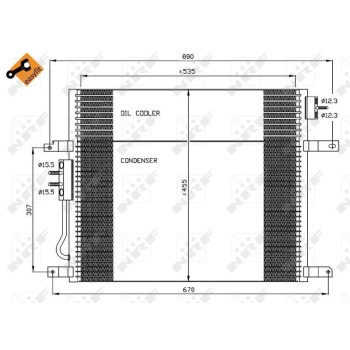 Condensador, aire acondicionado - NFR 35577