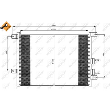 Condensador, aire acondicionado - NFR 35590